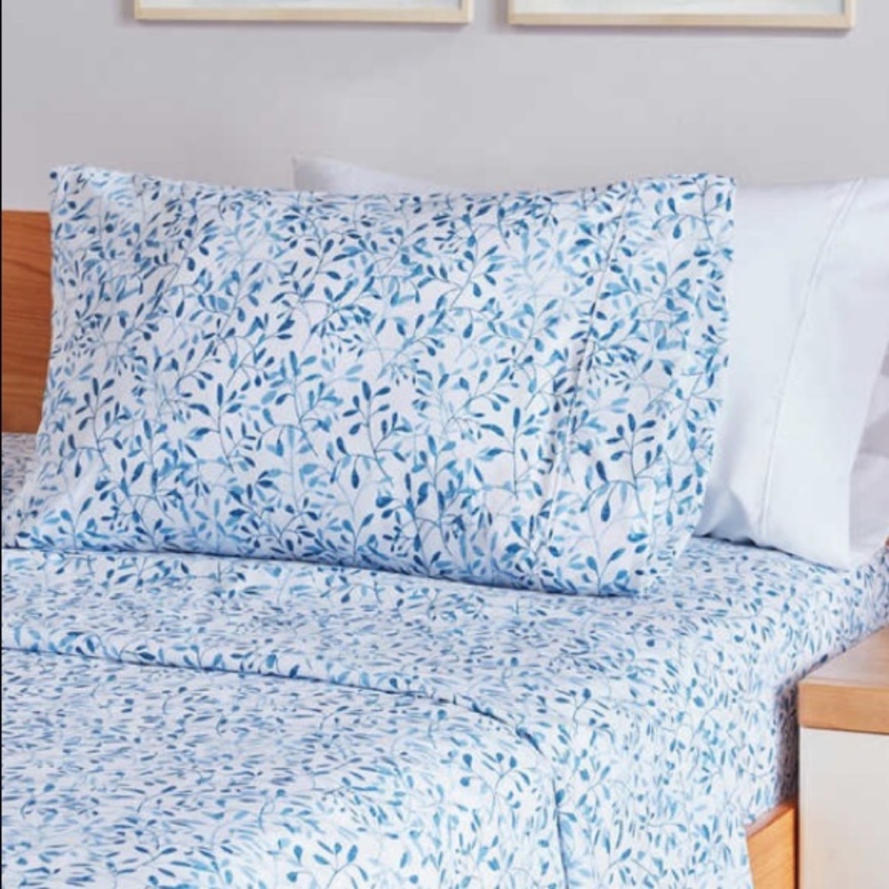 Charisma Microfiber Bedding Sheet Set - Blue - Picture 3 of 3